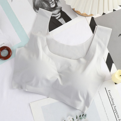 Ice Silk Sleep Liemenėlė moterims Seksualus apatinis trikotažas Besiūlė liemenė Moteriški apatiniai Joga Sportiniai Bralette нижнее белье женское