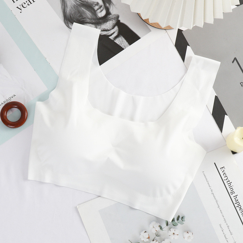 Ice Silk Sleep Liemenėlė moterims Seksualus apatinis trikotažas Besiūlė liemenė Moteriški apatiniai Joga Sportiniai Bralette нижнее белье женское