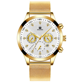 Ανδρικά ρολόγια με μαύρο λουράκι 2022 Relogio Brand Fashion Ανδρικά ρολόγια Μπλε χρυσό Πολυτελές κοίλο ρολόι ρετρό ανδρικό 2022 Relojes Para Hombre