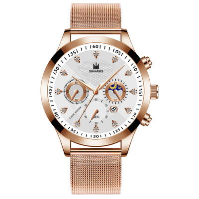 2022 m. „Relogio“ prekės ženklo madingi vyriški laikrodžiai su juodu dirželiu Mėlynas auksinis prabangus tuščiaviduris retro stiliaus laikrodis vyrams 2022 m. „Relojes Para Hombre“