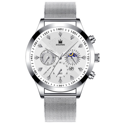 2022 m. „Relogio“ prekės ženklo madingi vyriški laikrodžiai su juodu dirželiu Mėlynas auksinis prabangus tuščiaviduris retro stiliaus laikrodis vyrams 2022 m. „Relojes Para Hombre“