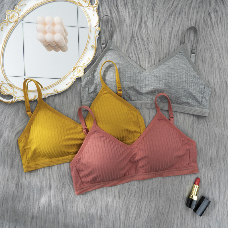 Szexi női melltartó Bralette Fehérnemű push up melltartó Pamut rugalmas melltartó Női Fashion Ins melltartók Női felsők Fehérnemű Bralette Hot