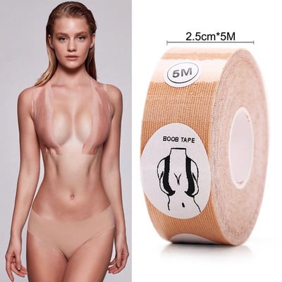Szexi öntapadó, láthatatlan melltartócsat vállpánt nélkül, szilikon mellkasi matricák, női összehúzós Push Up melltartó éjszakai ruhához