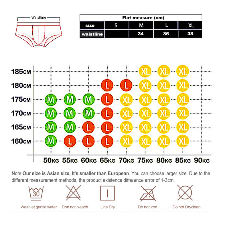 Férfi fehérnemű Férfi fehérnemű Bikini nadrág Alacsony emelkedés férfi fehérnemű Kényelmes, légáteresztő nadrág