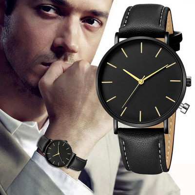 2021 Új, legkelendőbb termékek Bőrszíj férfi Quartz Watch Erkek Nyitás Relogio Masculino férfi óra