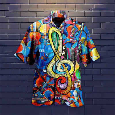 2022 Hawaii Särgid Meeste 3D Prinditud Ranna Meestele Naiste Lühikeste varrukatega Kuuba Särgid Meestele Rannarõivad Riided Vabaaja vintage topsid