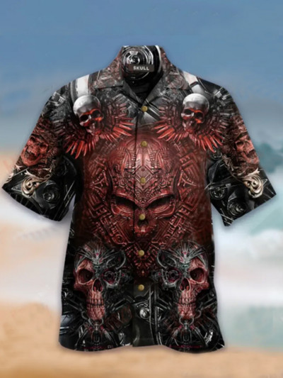 2022 Hawaii Särgid Meeste 3D Prinditud Ranna Meestele Naiste Lühikeste varrukatega Kuuba Särgid Meestele Rannarõivad Riided Vabaaja vintage topsid