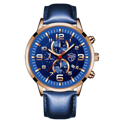 2022. aasta moodsad meeste spordikellad Meeste luksuslik roostevabast terasest kvartskäekell Helendav kell Meeste vabaaja nahast käekell