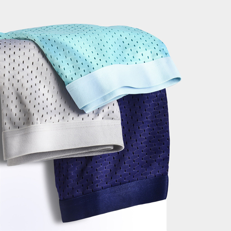 Vīriešu apakšbiksītes Modāla vīriešu apakšveļa Bokseri Elpojošs vīrietis Ledus zīds Seksīgi U Izliekts Bokseris Masīvas apakšbikses Ērti sietveida šorti