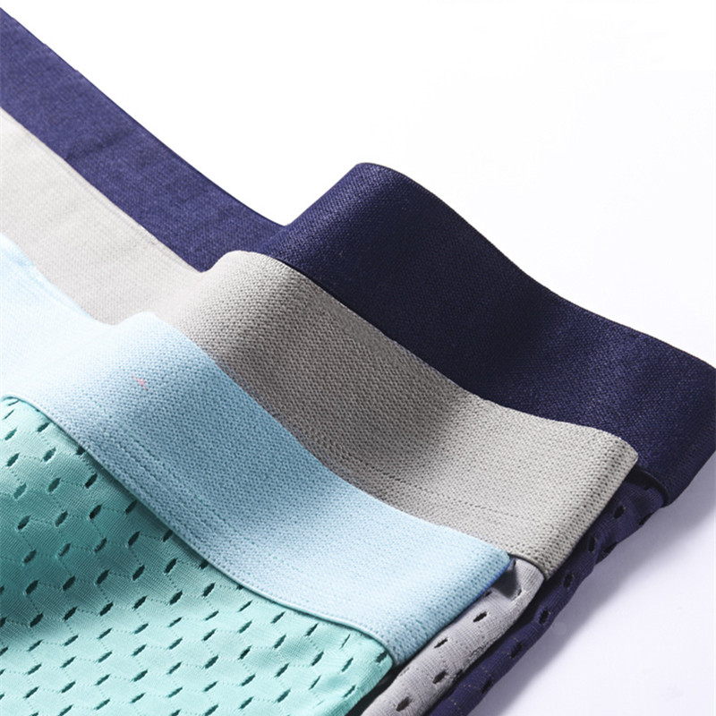 Vīriešu apakšbiksītes Modāla vīriešu apakšveļa Bokseri Elpojošs vīrietis Ledus zīds Seksīgi U Izliekts Bokseris Masīvas apakšbikses Ērti sietveida šorti