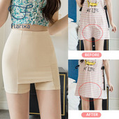 Flarixa Ice Silk Apsauginės kelnės su aukštu juosmeniu Boxer Moteriškos plonos, lieknančios, moteriškos vasaros šortai Dvisluoksniai besiūliai sijoniniai šortai