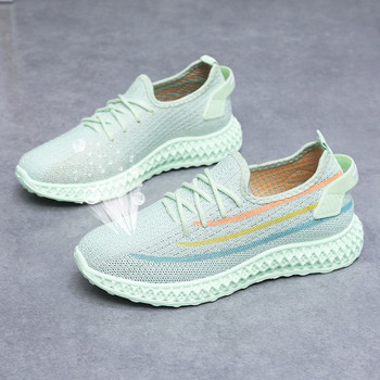Дамски обувки Нови 2021 Пролетни обувки за ходене за жени Летни мрежести спортни обувки за бягане Дишащи леки дамски обувки от плат