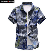 Pánske 16-farebné kvetinové tričko 2023 Leto Nová móda Ležérne tričko s krátkym rukávom a potlačou na Havaji Pánska značka Plus Size 5XL 6XL 7XL
