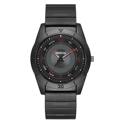 Luksusa 2022. gada populārākais zīmols Minimālisma Sarkano roku Dizaina Vīriešu Sporta Kvarca Pulkstenis Modes Silikona siksniņa Vīriešu Pulkstenis Dāvanas Pulksteņi