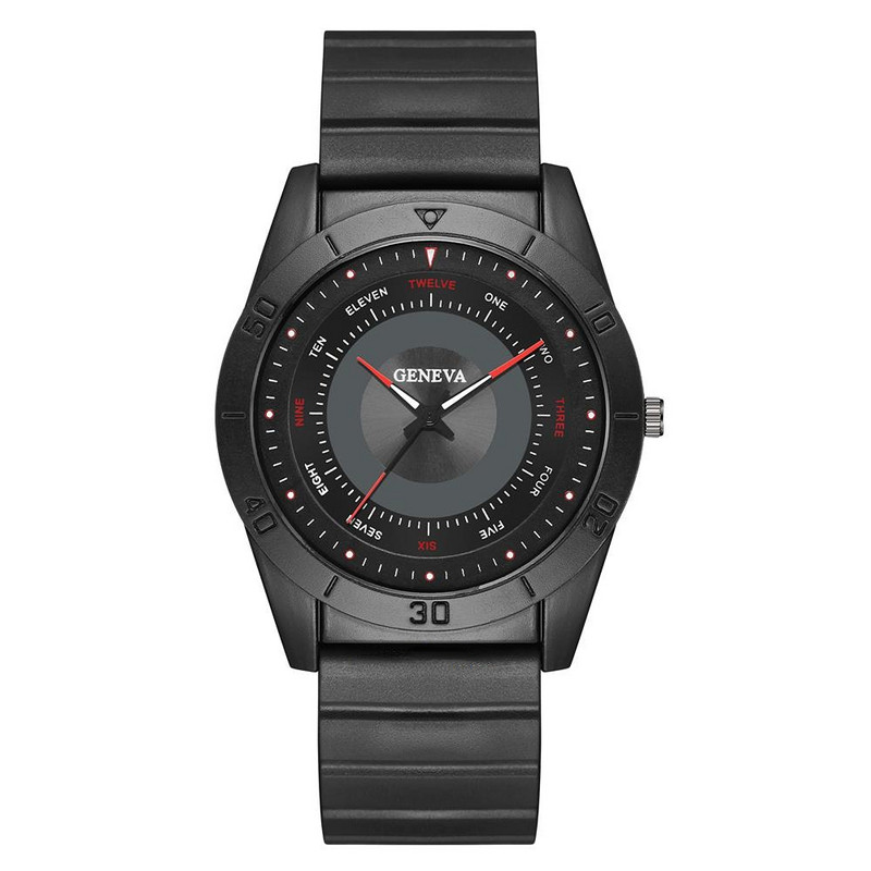 Luksusa 2022. gada populārākais zīmols Minimālisma Sarkano roku Dizaina Vīriešu Sporta Kvarca Pulkstenis Modes Silikona siksniņa Vīriešu Pulkstenis Dāvanas Pulksteņi