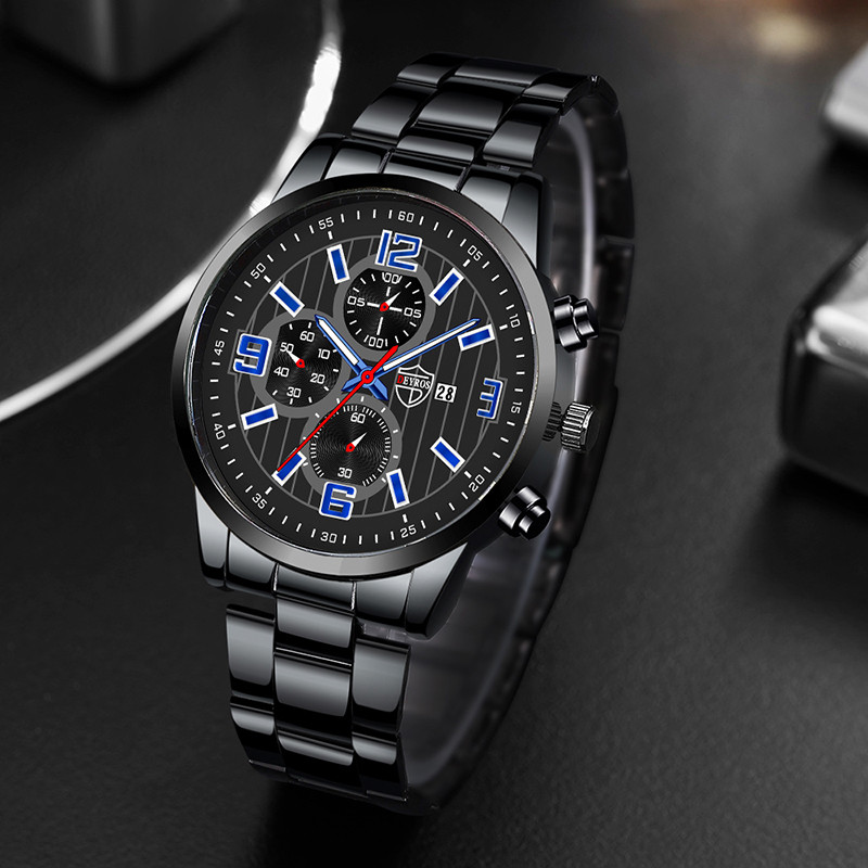 reloj hombre Muški ležerni satovi Luksuzni poslovni Kvarcni ručni sat od nehrđajućeg čelika Kalendar Muška sportska narukvica montre homme