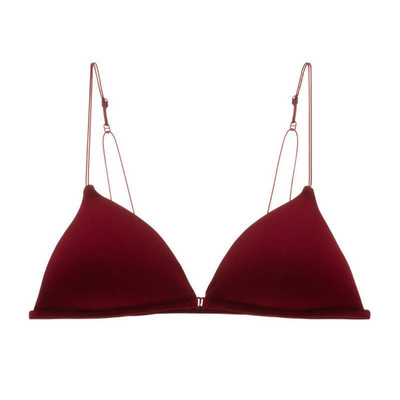 Új szexi elülső csatos varrat nélküli melltartó női stílusban Bralette Deep V Triangle Cup Bralet fehérnemű vezeték nélküli fehérnemű Push Up melltartó