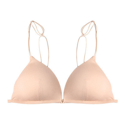 Új szexi elülső csatos varrat nélküli melltartó női stílusban Bralette Deep V Triangle Cup Bralet fehérnemű vezeték nélküli fehérnemű Push Up melltartó