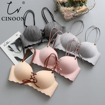 CINOON Super Push Up сутиени Секси безшевно дамско бельо Wire Free Female bralette beauty back бельо Дамски сутиен