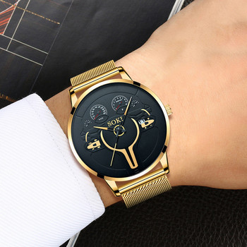 SOKI Европа и Съединените щати Hot Fashion Steel Strap Men\'s Watch Trend Retro Watch Student Sports Quartz Watch Hot Sale