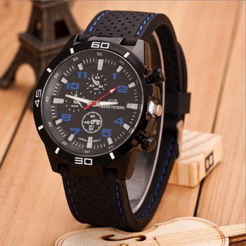 Sport Quartz Heren Horloge Λειτουργία Klassieke Luxe Racing Business Dial Casual Niet Waterdicht Gesp Αναλογικό Zwart Horloge