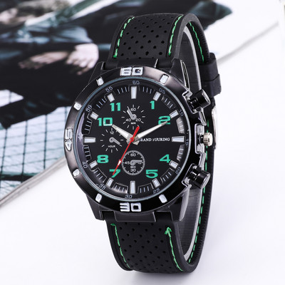 Sport Quartz Heren Horloge Λειτουργία Klassieke Luxe Racing Business Dial Casual Niet Waterdicht Gesp Αναλογικό Zwart Horloge