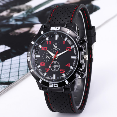 Sport Quartz Heren Horloge Λειτουργία Klassieke Luxe Racing Business Dial Casual Niet Waterdicht Gesp Αναλογικό Zwart Horloge