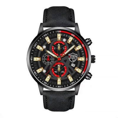 Ανδρικά αθλητικά ρολόγια μόδας Πολυτελή ανδρικά ρολόγια καρπού από ανοξείδωτο ατσάλι χαλαζία Ανδρικό ρολόι casual δερμάτινο relogio masculino