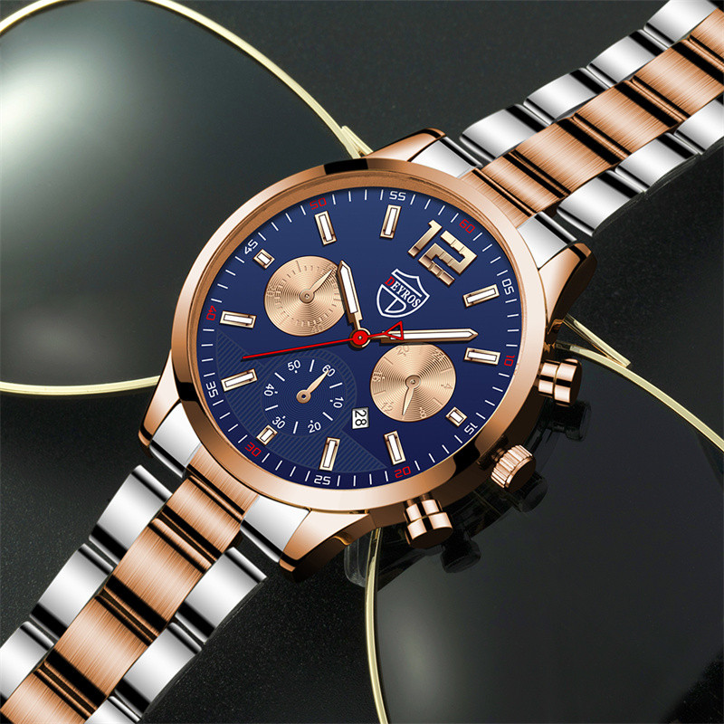 Modes vīriešu pulksteņi vīriešu biznesa nerūsējošā tērauda kvarca rokas pulkstenis kalendārs gaišs vīriešu ikdienas ādas pulkstenis reloj hombre