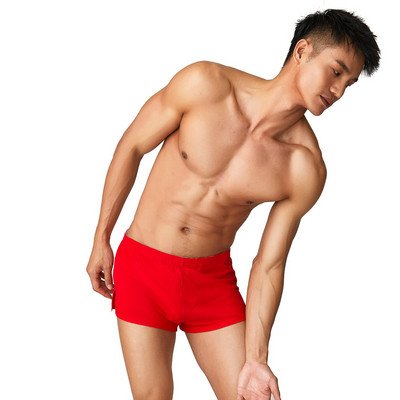 SEOBEAN vīriešu kokvilnas boksera apakšveļa atpūtas šorti pidžama mājas bikses pidžamas šorti vīriešiem Treniņtērps Inner U soma ar oderi cortos hombre