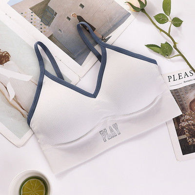 Sieviešu apgriezts sieviešu krūšturis bezšuvju cauruļu apakšveļa Seksīga apakšveļa Fitness apgriezts ielas apģērbs Camis sporta tējkannu