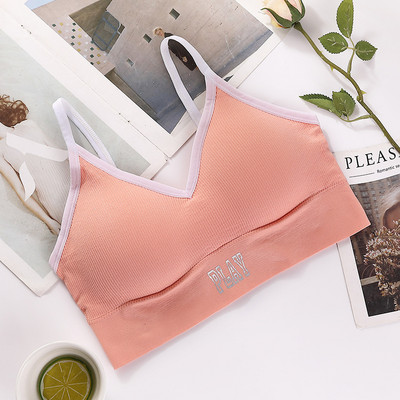 Sieviešu apgriezts sieviešu krūšturis bezšuvju cauruļu apakšveļa Seksīga apakšveļa Fitness apgriezts ielas apģērbs Camis sporta tējkannu