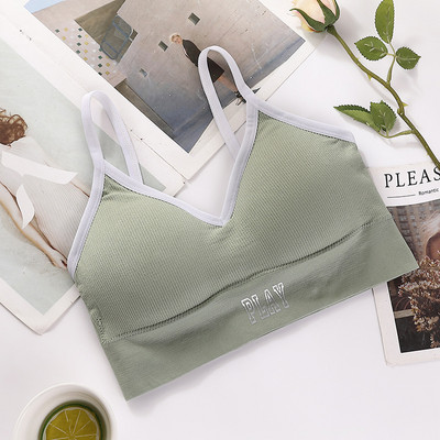 Sieviešu apgriezts sieviešu krūšturis bezšuvju cauruļu apakšveļa Seksīga apakšveļa Fitness apgriezts ielas apģērbs Camis sporta tējkannu