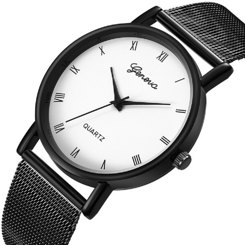 Minimālisma vienkāršība īpaši plāns vīriešu kvarca pulkstenis nerūsējošā tērauda sieta jostas pulkstenis ikdienas biznesa rokas pulkstenis Relogio Masculino