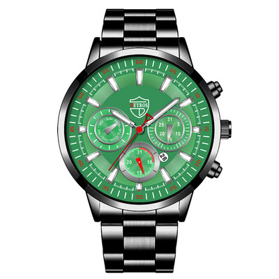 Muški kvarcni satovi od nehrđajućeg čelika Modni muški poslovni kalendar Luksuzni ručni satovi Sportski svjetleći muški set narukvica sa satovima