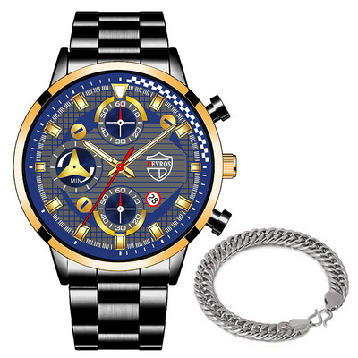 Meeste spordikellad Luksuslik hõbedane roostevabast terasest kvartsist käekell Kalender Kuupäev Mood Meeste vabaajakäekell äritegevusele