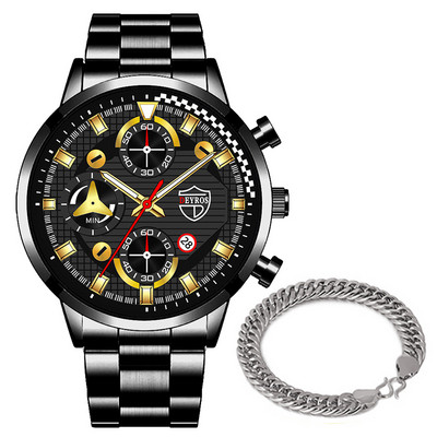 Meeste spordikellad Luksuslik hõbedane roostevabast terasest kvartsist käekell Kalender Kuupäev Mood Meeste vabaajakäekell äritegevusele