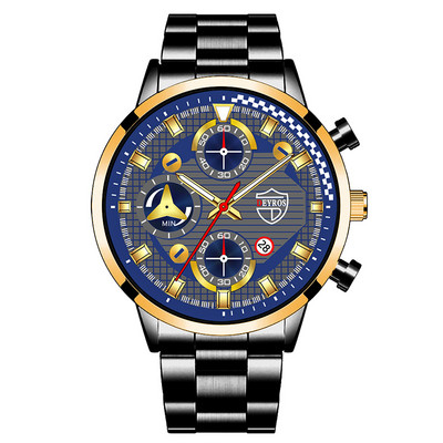 Meeste spordikellad Luksuslik hõbedane roostevabast terasest kvartsist käekell Kalender Kuupäev Mood Meeste vabaajakäekell äritegevusele