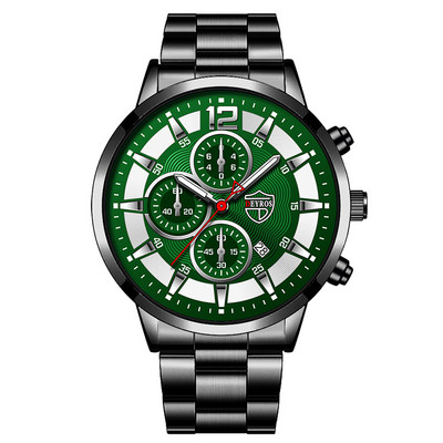 Brändi meeste käekellad, roostevabast terasest kvartsist randmekell meeste vabaaja kuupäevaga helendav nahast käevõru kell