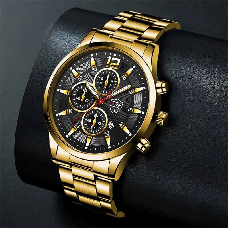 Brändi meeste käekellad, roostevabast terasest kvartsist randmekell meeste vabaaja kuupäevaga helendav nahast käevõru kell