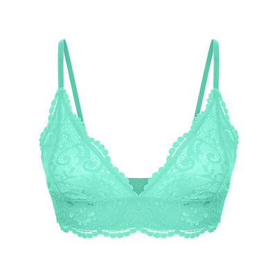 Női felső szexi átlátszó melltartó, csipkehálós fehérnemű, drótmentes áttetsző bralette tömör puha átlátszó melltartó nőknek