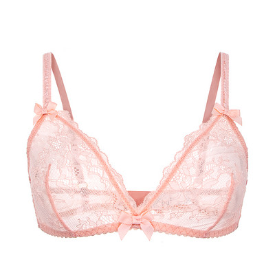 Női felső szexi átlátszó melltartó, csipkehálós fehérnemű, drótmentes áttetsző bralette tömör puha átlátszó melltartó nőknek