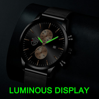 2022 марка мъжки луксозни часовници моден мрежест колан от неръждаема стомана кварцов ръчен часовник мъжки спортен светещ часовник relogio masculino