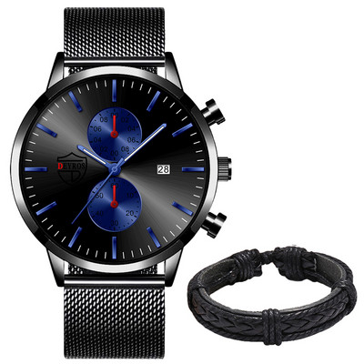 2022. aasta brändi meeste luksuskellad, moed, roostevabast terasest võrgust rihm, kvartsist randmekell, meeste spordivalguskell, relogio masculino
