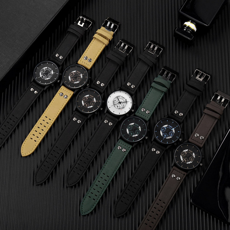 SOKI2022 Eiropā un Amerikas Savienotajās Valstīs populāru PU siksniņu pulksteņu studentu sporta kvarca pulksteņu ikdienas biznesa pulksteņu vairumtirdzniecība