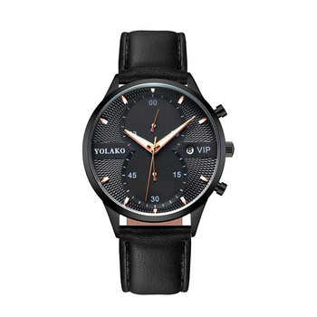 Ανδρικά ρολόγια Fashion Date Θήκη από κράμα συνθετικό δέρμα αναλογικό χαλαζία αθλητικό ρολόι Ανδρικό ρολόι Κορυφαία μάρκα Luxury Relogio Masculino