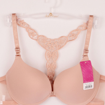 Y linijos petnešėlės Racerback liemenėlė, moteriška priekyje Sexy Bras Juoda Balta Bralette Rožinis apatinis trikotažas Besiūlė liemenėlė Push Up