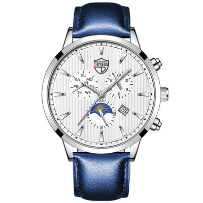 Luksusa vīriešu biznesa pulksteņi Mode vīriešu ādas kvarca rokas pulkstenis kalendārs vīriešu ikdienas sporta pulkstenis Gaismas pulkstenis reloj hombre