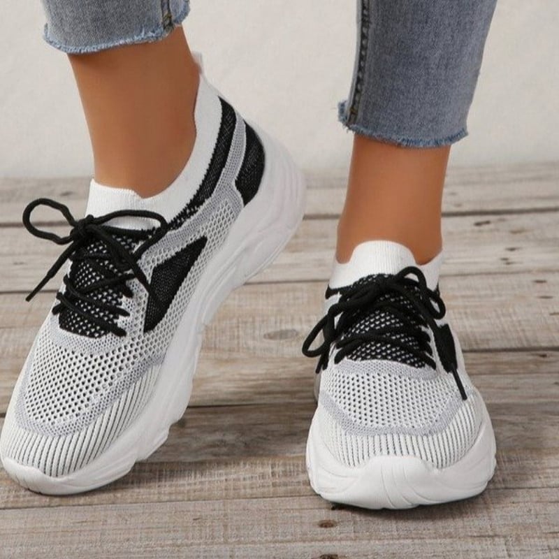 2023 Női cipők vastag talpú zöld lapos Női cipők Hétköznapi, légáteresztő hálós, sétacipők Női cipők