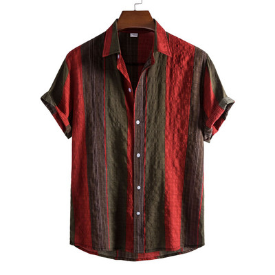Vīriešu apģērbs, 2022. gada vasara, jauni vīriešu krekli ar īsām piedurknēm, apdrukāti krekli vīriešu havajiešu krekli Camisas Para Hombre